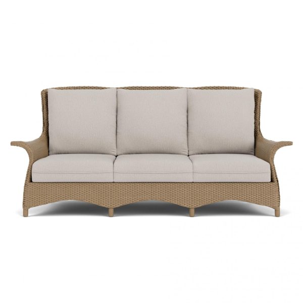 Mandalay Lloyd Loom Sofa in Fawn/Remy Cloud by Lloyd Flanders