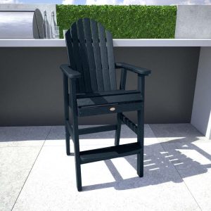 Dream Bay Recycled Plastic Bar Stool in Federal Blue by Lakeview Outdoor Designs
