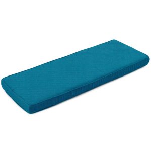 Sunbrella Spectrum Peacock Large Outdoor Replacement Bench Cushion W/ Piping By BBQGuys Signature