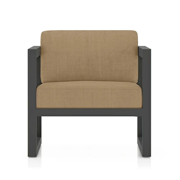 Misty Cove Aluminum Club Chair in Slate/Heather Beige by Lakeview Outdoor Designs