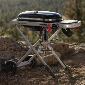 Weber Traveler Folding Portable Propane Gas Grill - Black - 9010001