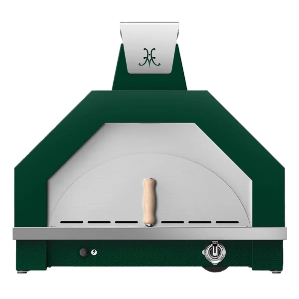 Hestan Campania 33 Inch Countertop Stainless Steel Natural Gas Pizza Oven w/ Light Kit - Grove