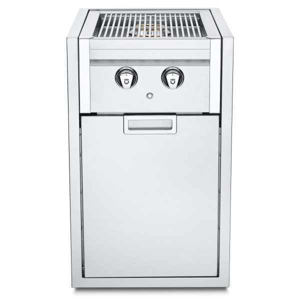 Crown Verity Infinite Series 21-Inch Enclosed Cabinet Storage W/ Natural Gas Double Side Burner And Double Trash Bin Storage - IBISC-SBNG-GH