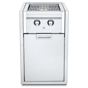 Crown Verity Infinite Series 21-Inch Enclosed Cabinet Storage W/ Propane Gas Double Side Burner And Propane Tank Holder - IBISC-SBLP-PH