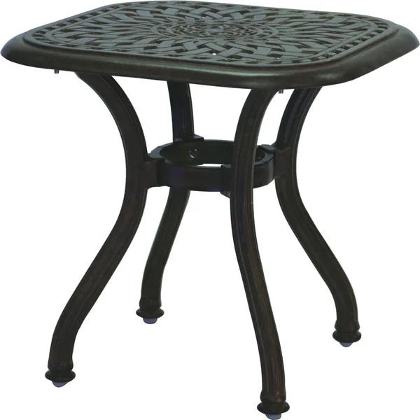 Series 60 21 Inch Cast Aluminum End Table by Darlee