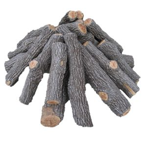 Rasmussen 64-Inch Bark/Split Fire Pit Logs (Logs Only - Burner Not Included)