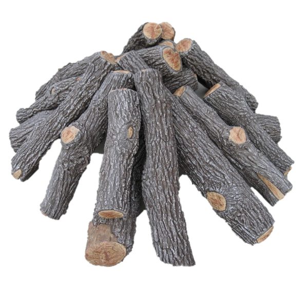 Rasmussen 64-Inch Bark/Split Fire Pit Logs (Logs Only - Burner Not Included)