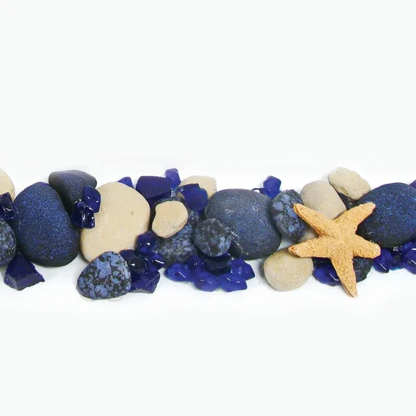 Enhance A Fire Sapphire Lagoon Mixed Media