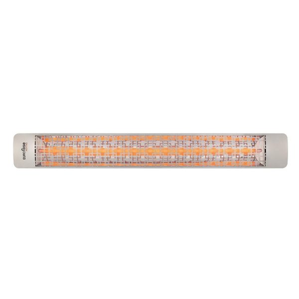 Eurofase Brix Series 61 Inch 3000 Watt Single Element Marine Grade 208V Electric Patio Heater in Stainless Steel - EF30208S5