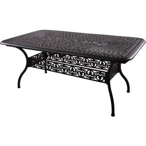 Series 60 92 X 42 Inch Cast Aluminum Extendable Dining Table by Darlee