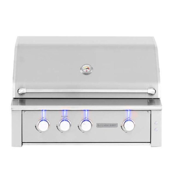Summerset Alturi 36-Inch 3-Burner Built-In Propane Gas Grill With Stainless Steel Burners & Rotisserie - ALT36T-LP