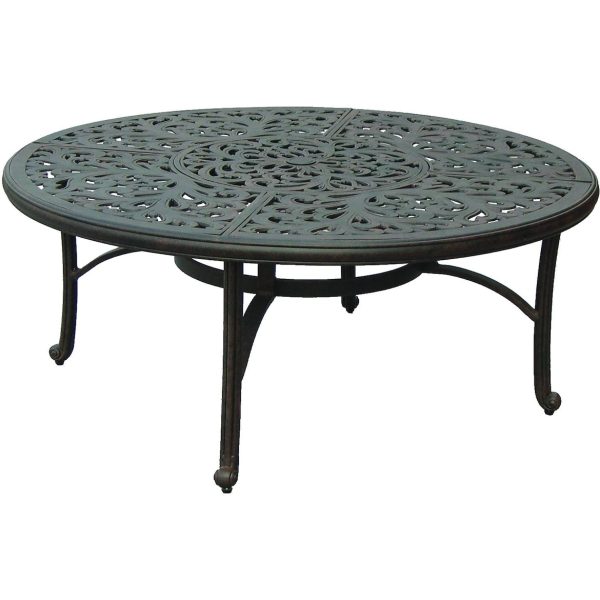 Series 80 52 Inch Cast Aluminum Coffee Table w/ Ice Bucket by Darlee