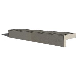 Universal 6-Inch Ready To Finish Overhang Raised Bar And Backsplash