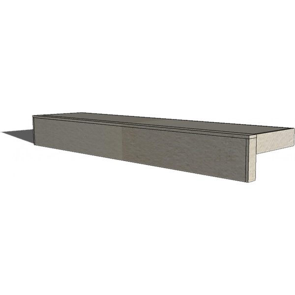 Universal 42-Inch Ready To Finish Overhang Raised Bar And Backsplash