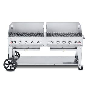 Crown Verity 72-Inch Single Inlet (50 or 100 LB Tanks Only) Mobile Propane Grill Windguard Package - CV-MCB-72-SI 50/100-WDP