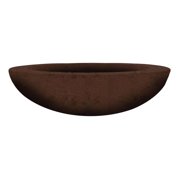 Valley Bay 70 Inch Round GFRC Propane Fire Bowl in Cafe by Lakeview Outdoor Designs