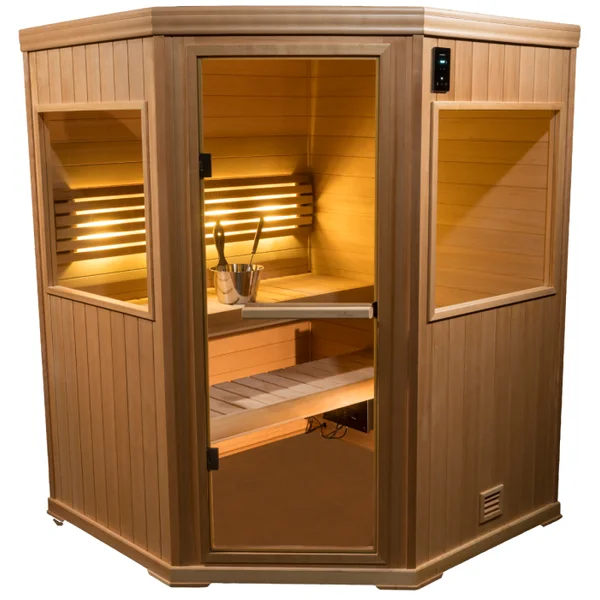 Hallmark HM55C 3-Person Corner Traditional Sauna