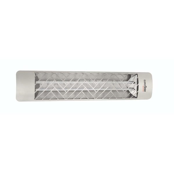 Eurofase Chevron Series 39-Inch 4000 Watt Dual Element 277V Electric Infrared Patio Heater - Stainless Steel - EF40277S1