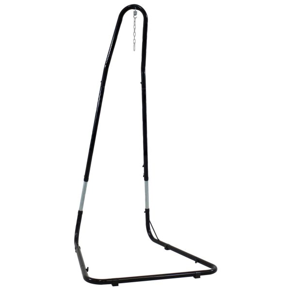 Ultimate Patio Steel Adjustable Hammock Chair Stand - Black