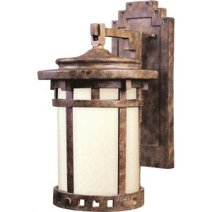 Maxim Santa Barbara Dark Sky One Light 16-Inch Outdoor Wall Light - Sienna - 3144MOSE