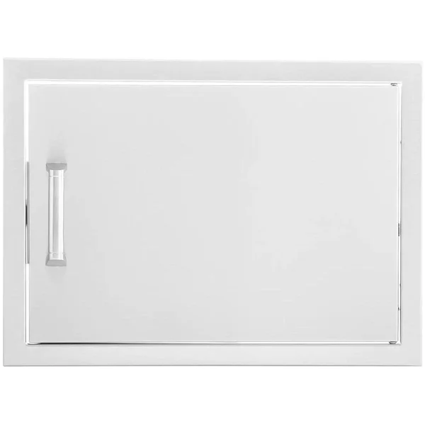 BBQGuys Signature 24-Inch Stainless Steel Reversible Single Access Door - Horizontal - Contempo