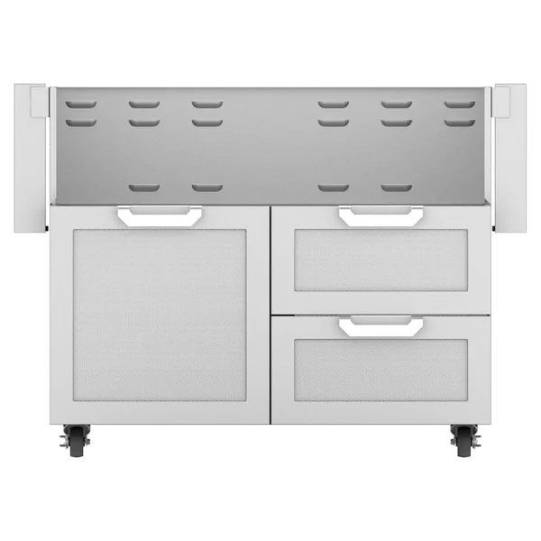 Hestan Double Drawer And Door Tower Cart For 42-Inch Gas Grill - Steeletto - GCR42-SS