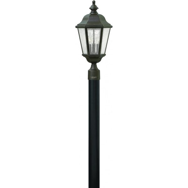 Hinkley Lighting Edgewater Three Light 21-Inch Outdoor Post Light - Oil Rubbed Bronze - 1671OZ