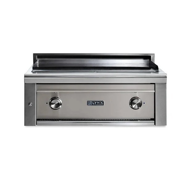 Lynx Asado 30 Inch Built-In Natural Gas Flat Top Grill in Limestone - L30AG-LSNG