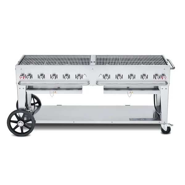 Crown Verity 72-Inch Mobile Natural Gas Grill - CV-MCB-72NG