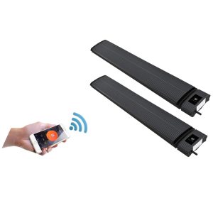 RADtec E Series 83 1/2 Inch 3200W Electric WiFi Smart Controlled Infrared Patio Heaters - 240V - Set of 2 - E32RW (2)