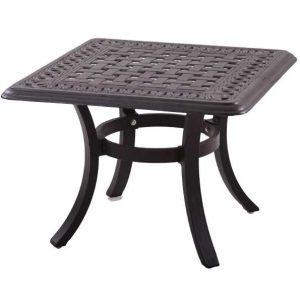 Series 88 24 Inch Cast Aluminum End Table by Darlee
