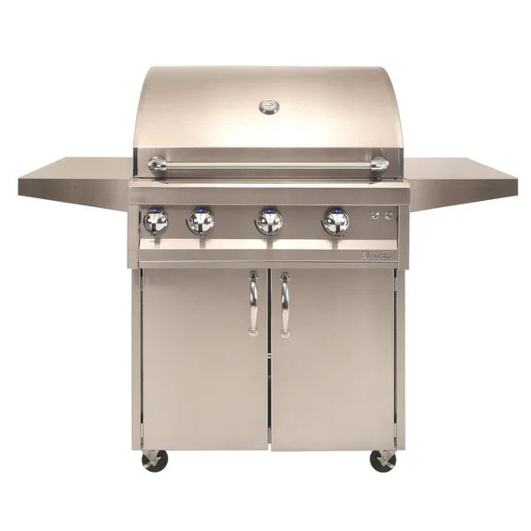 Artisan Professional 32-Inch 3-Burner Freestanding Natural Gas Grill With Rotisserie - ARTP-32C-NG