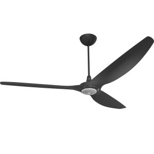 Big Ass Fans 84-Inch Haiku Ceiling Fan Universal Mount W/20-Inch Downrod & Downlight in Black - MK-HK4-071906A258F258G10I20S2