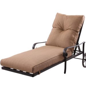 Darlee Santa Anita Replacement Chaise Lounge Sunbrella Cushion - Set of 2 - Sesame