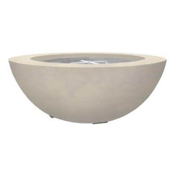 Valley Bay 6 39 Inch Round GFRC Propane Fire Bowl in Coastal by Lakeview Outdoor Designs