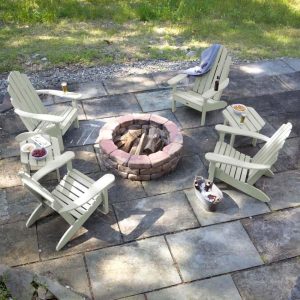 Paradise Key 6 Pc Recycled Plastic Seating Set in Eucalyptus by Lakeview Outdoor Designs