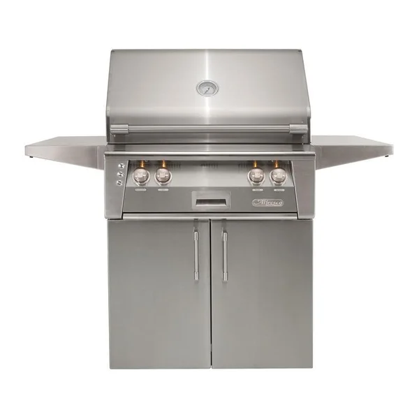 Alfresco ALXE 30-Inch Freestanding Natural Gas Grill With Rotisserie in Signal Gray - ALXE-30C-NG-S7004