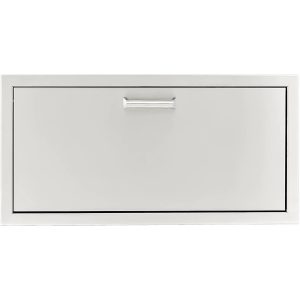 BBQGuys Signature 30 X 15-Inch Stainless Steel Single Access Drawer - Contempo