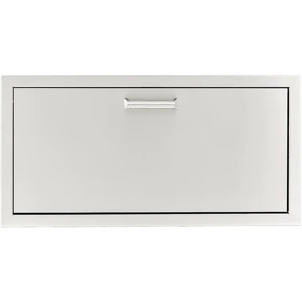 BBQGuys Signature 30 X 15-Inch Stainless Steel Single Access Drawer - Contempo