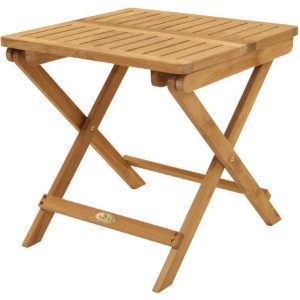 Estate 20 Inch Square Teak End Table by Royal Teak Collection