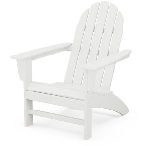 Vineyard Recycled Plastic Adirondack in White by POLYWOOD