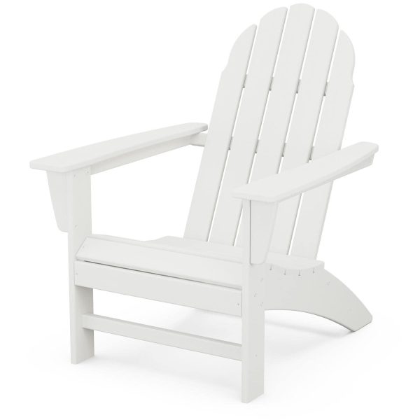 Vineyard Recycled Plastic Adirondack in White by POLYWOOD