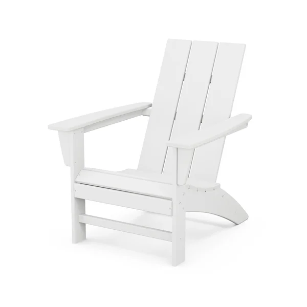 Modern Recycled Plastic Adirondack in White by POLYWOOD