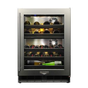 Kalamazoo Signature 24 Inch Dual-Zone Outdoor Wine Chiller - Right Hinge - Marine-Grade - K-HP24DO-4-3R-M6