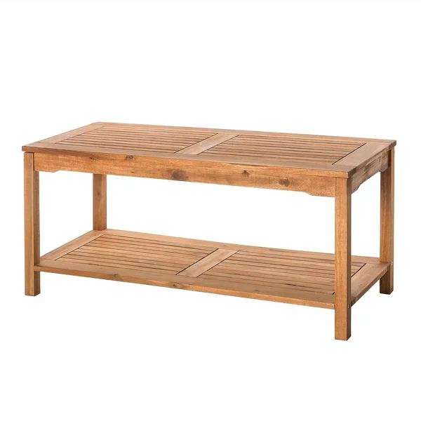 Horizon Way Acacia Coffee Table in Brown by Ultimate Patio