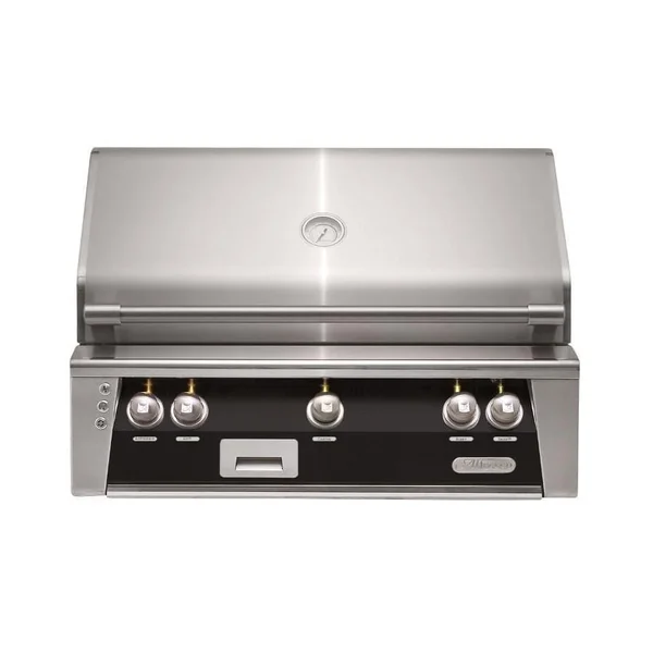 Alfresco ALXE 36-Inch Built-In Natural Gas Grill With Rotisserie in Jet Black Matte - ALXE-36-NG-SM9005