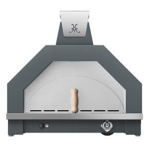 Hestan Campania 33 Inch Countertop Stainless Steel Propane Pizza Oven w/ Light Kit - Pacific Fog