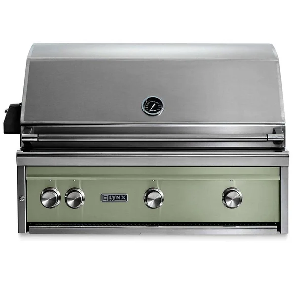 Lynx Professional 36 Inch Built-In Propane Grill w/ Rotisserie in Desert Sage - L36R-3-DSLP