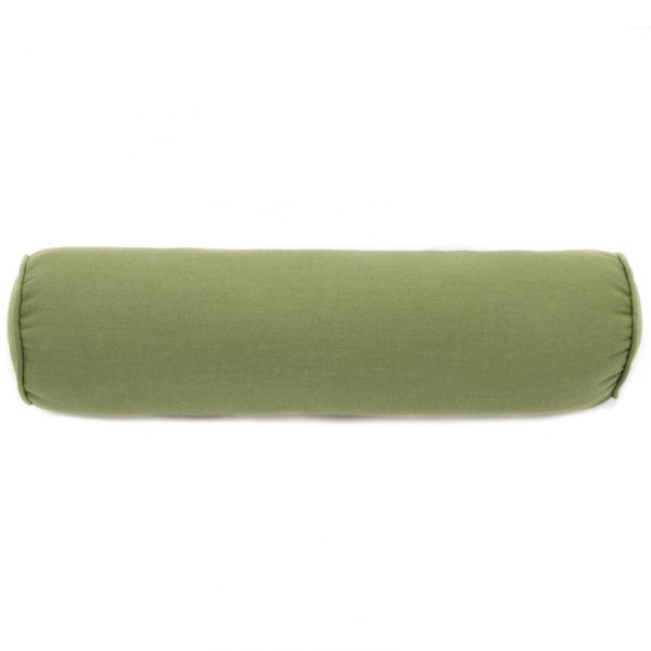 Sunbrella Spectrum Cilantro Outdoor Bolster Pillow W/ Piping By BBQGuys Signature - 6 X 24