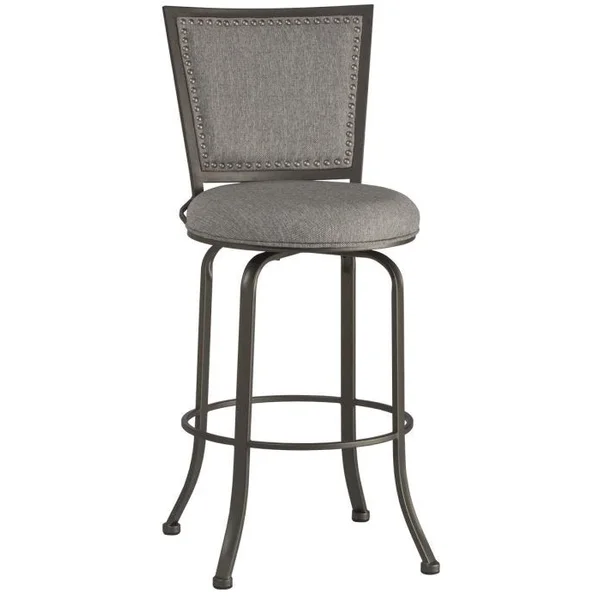 Belle Grove Swivel Bar Stool - Grey Ash